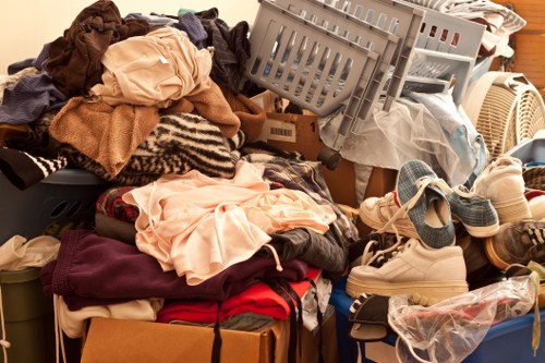 Sorted items during garage clearance process